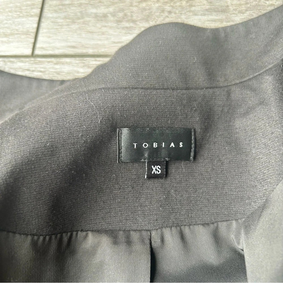 Tobias Black Military Style Button Down  Fitted Blazer - Picture 11 of 16